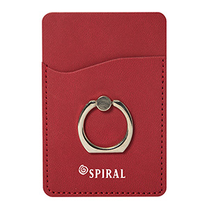 CU9281-C
	-BERKSBY RING PHONE HOLDER/WALLET
	-Red (Clearance Minimum 130 Units)