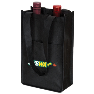 NW4759
	-NON WOVEN TWO BOTTLE WINE BAG
	-Black