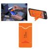 CU8882-Porte-cartes avec support et nettoyeur d'écran-orange