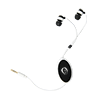 CU9094-C
	-BATHURST STREET RETRACTABLE EARPHONES-White (Clearance Minimum 90 Units)