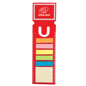 DA8427-C
	-RECTANGLE BOOK MARK WITH 150 STICKY NOTES
	-Red (Clearance Minimum 300 Units)
