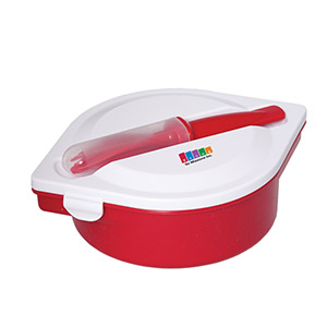 KP8581
	-MUNCH N' GO LUNCH CONTAINER WITH CUTLERY
	-Red/White