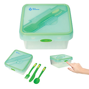 KP9121
	-ALBERTAN LUNCH CONTAINER WITH CUTLERY
	-Green