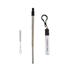 KP9694
	-THERMOSPHERE TELESCOPIC STAINLESS STRAW IN CASE-Black