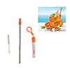 KP9694
	-THERMOSPHERE TELESCOPIC STAINLESS STRAW IN CASE-Orange