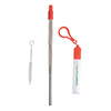 KP9694
	-THERMOSPHERE TELESCOPIC STAINLESS STRAW IN CASE-Red