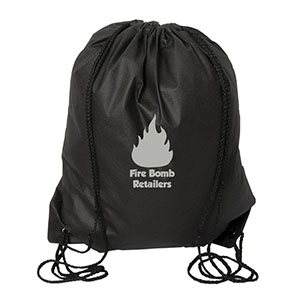 NW0190-C
	-NON WOVEN DRAWSTRING BACKPACK
	-Black (Clearance Minimum 180 Units)