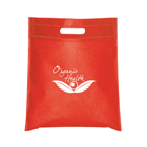 NW2942
	-SMALL NON WOVEN CUT-OUT HANDLE TOTE-Red