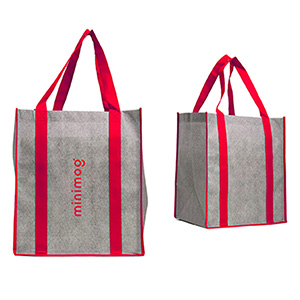 NW8009
	-HEATHERED JUMBO NON-WOVEN TOTE
	-Red/Grey