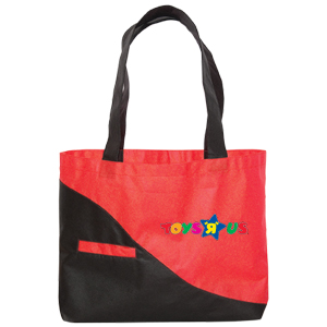 NW8013-C
	-NON WOVEN TOTE
	-Red/Black (Clearance Minimum 150 Units)