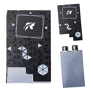 PK9012-C
	-Black Label By Design DOUBLE BOTTLE BOX
	-Black/Silver (Clearance Minimum 60 Units)