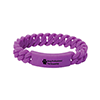 SB8735
	-TWIST O’ MIGHT SILICONE BRACELET-Purple