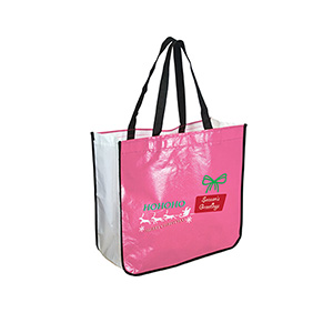 TO4708-C
	-EXTRA LARGE RECYCLED SHOPPING TOTE
	-Pink/White (Clearance Minimum 120 Units)