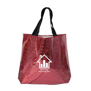 TO8740-C
	-DOUBLE TROUBLE TOTE BAG
	-Red/Clear (Clearance Minimum 130 Units)